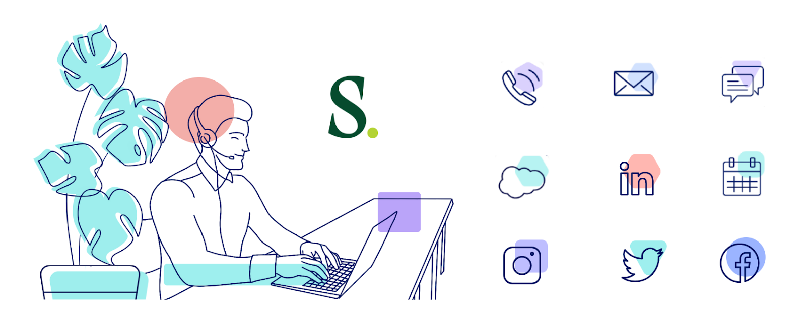 Salesloft enables engaging over the phone, via email, text and social media