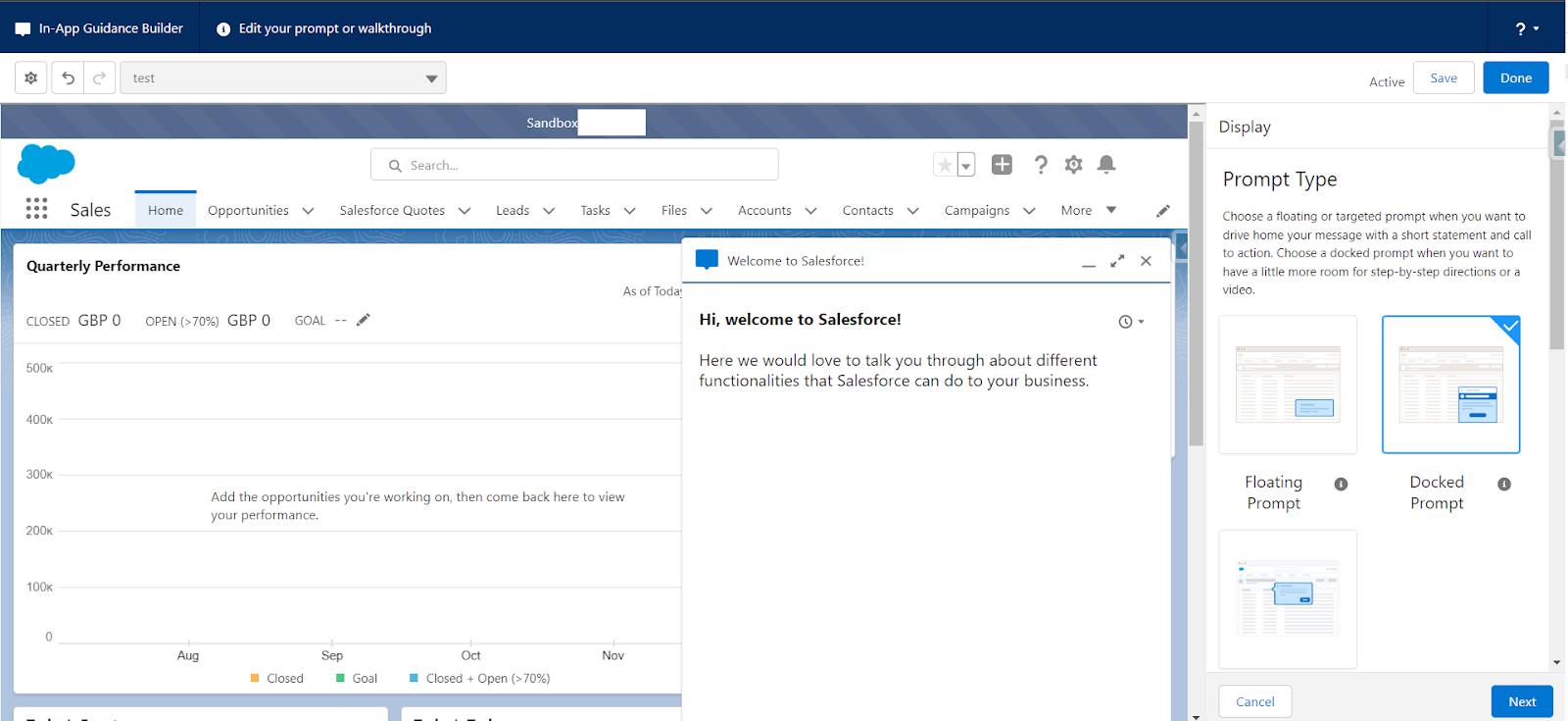 In-App guidance