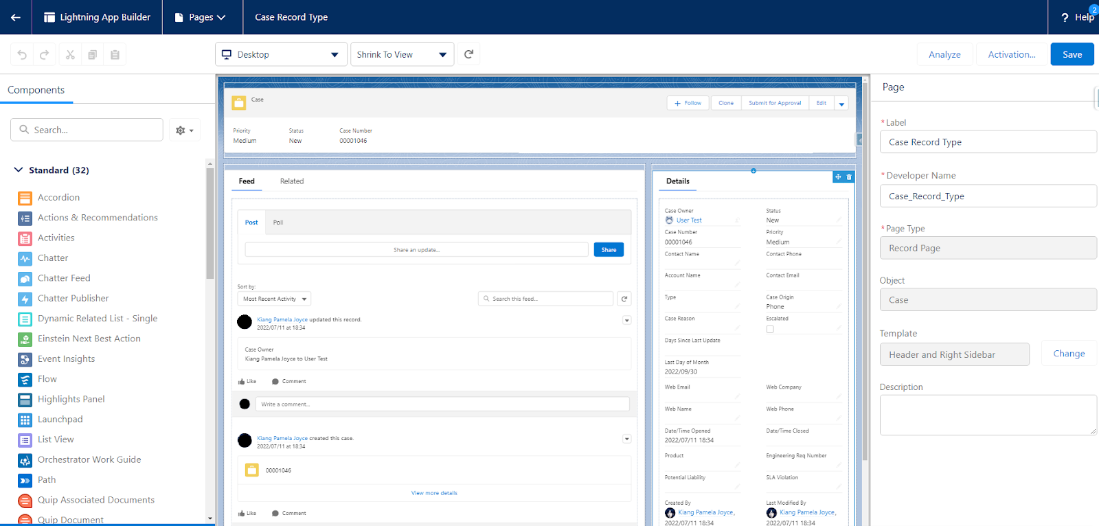 Lightning App Builder