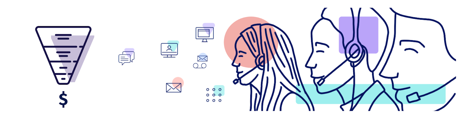 Inside Sales team using telephony tools to generate sales
